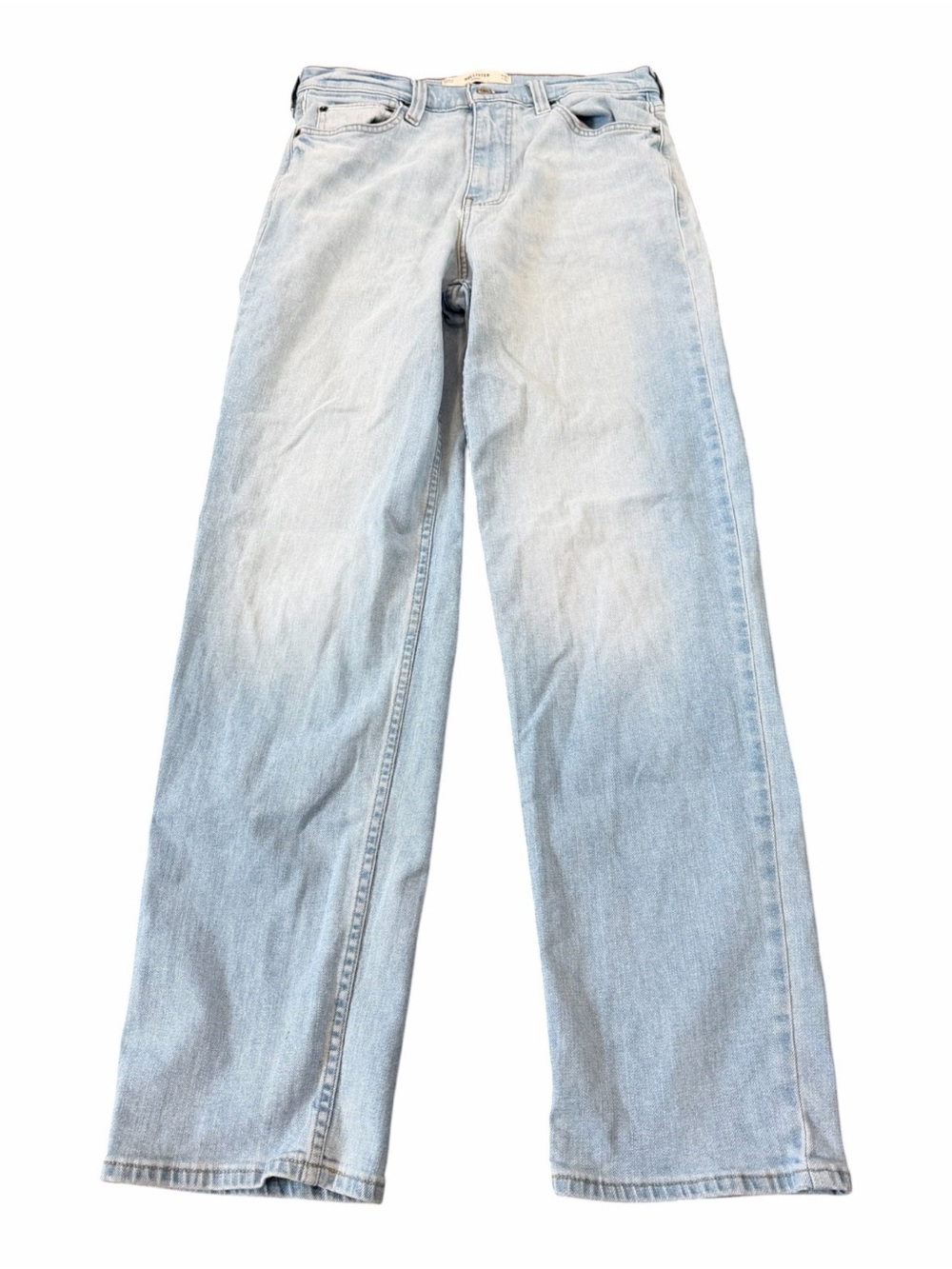 Hollister Baggy Straight Leg Men’s Jeans Size  30x34, Light Wash, Blue